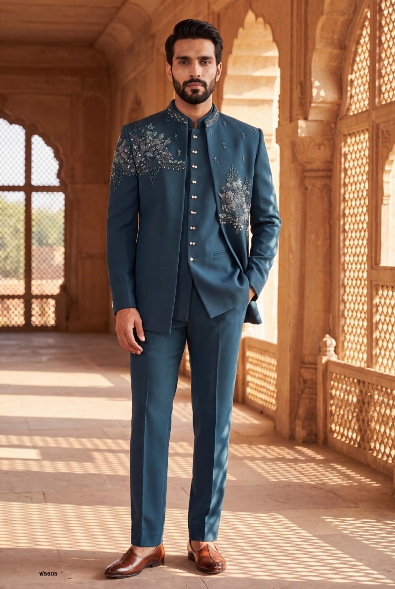 Outluk Wedding Vol 56 Lachaka Hand Work Designer Jodhpuri Suit